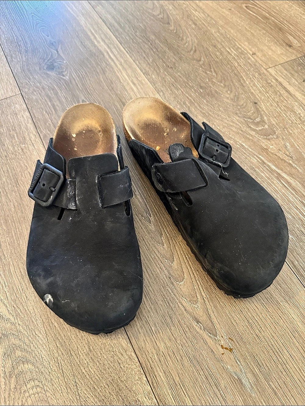 Birkenstock Boston Soft Footbed Oiled Leather Black Sandals